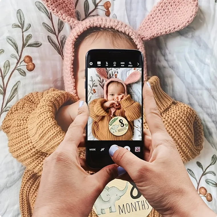 Monthly Wooden Cards for Babies